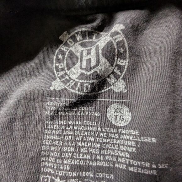 Howitzer Graphic T-Shirt XL Black Paint Splatter Skull Tee Thrashed Distressed - Picture 5 of 9